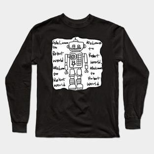 Robot Land Long Sleeve T-Shirt